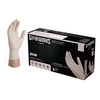 Gloveworks® Industrial Ivory Latex Gloves, Large