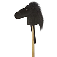 Aurora 37" Giddy Up Stick Pony, Black