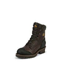 Chippewa 8" Waterproof Insulated Composition Toe Logger Rugged Outdoor Boot