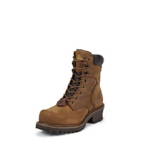 Chippewa 8" Heavy Duty Oblique Steel Toe Logger Rugged Outdoor Boot