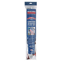 Valley Forge Flag 3' x 5' Polycotton U.S. Flag with 6' Steel Pole Kit