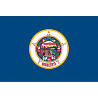 Valley Forge Flag Perma-Nyl 3' x 5' Minnesota Flag
