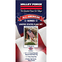 Valley Forge Flag 2 1/2' x 4' Polycotton U.S. Flag Kit