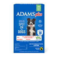 Adams™ Plus Fleas and Tick Prevention Spot On for Dogs - Large Dog 31 to 60 lbs