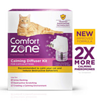 Comfort Zone® Calming Cat Pheromone Diffuser Kit, 1 Diffuser, 1 Refill, 48ml