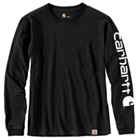 Carhartt® Women's Loose-Fit HeavyWeight Long-Sleeve Logo Sleeve Graphic T-Shirt