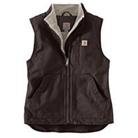 Carhartt® Women's Relaxed-Fit Washed Duck Lined Mock Neck Vest