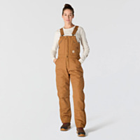 Carhartt® Women's Losse-Fit Duck Insulated Biberall
