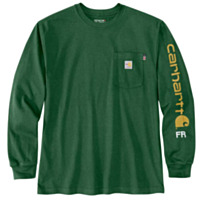 Carhartt Flame Resistant Force Loose Fit Lightweight Long-Sleeve Logo Graphic T-Shirt