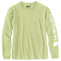 Carhartt® Women's Loose-Fit HeavyWeight Long-Sleeve Logo Sleeve Graphic T-Shirt