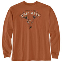 Carhartt Flame Resistant Force Loose Fit Lightweight Long-Sleeve Longhorn Graphic T-Shirt