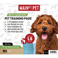 Main St. Pet 22" x 22" Pet Training Pads, 100 count