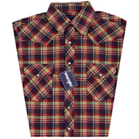 Wrangler Sport Western Long Sleeve Flannel Plaid, Assorted Colors