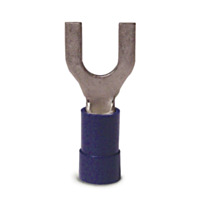 Gardner Bender® Vinyl-Insulated Spade Terminals, #14-#16 AWG, 4-6 Stud, Blue (20 Pack)