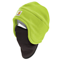 Carhartt® Color Enhanced Fleece 2-in-1 Hat - Brite Lime, one size