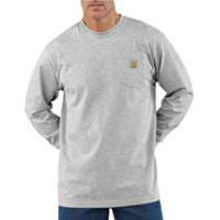 Carhartt Mens Loose Fit Heavyweight Workwear Long-Sleeve Pocket T-Shirt (Style #K126)