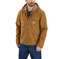 Carhartt® Men's Relaxed-Fit Washed Duck Sherpa Lined Jacket