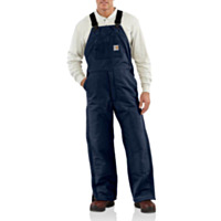 Carhartt Flame Resistant Quilt Lined Duck Bib Overall