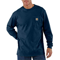 Carhartt Mens Loose Fit Heavyweight Workwear Long-Sleeve Pocket T-Shirt (Style #K126)