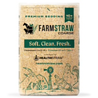 HealthiStraw ® FarmStraw Coarse - Premium Wheat Straw Animal Bedding, 10+ Cu. Ft.