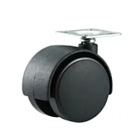 Precision Casters + Wheels™ 2" Plastic Swivel Plate Caster