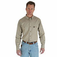 Wrangler RIGGS WORKWEAR Twill Work Shirt, Long Sleeve