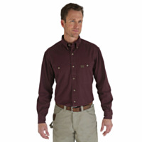Wrangler RIGGS WORKWEAR Twill Work Shirt, Long Sleeve