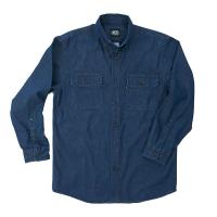 KEY Industries Premium Denim Enzyme Washed Long Sleeve Shirt