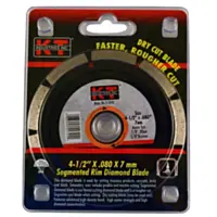 K-T Segmented Diamond Blade - 4 1/2 x 080