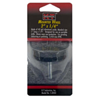 K-T Industries Mounted Grinding Wheel, 2" x 1/4"