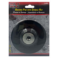 K-T Industries Backer Pad, 5" x 5/8"-11 with Nut