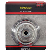 K-T Industries Knot Cup Brush, 2 3/4" M10 x 1.25"