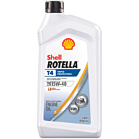 Shell Rotella® T4 Triple Protection Heavy Duty Diesel Engine Oil 15W40 - 1 qt.