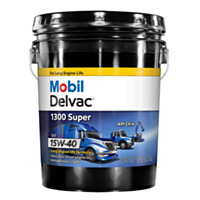 Mobil Delvac 1300 Super 15W-40 Diesel Engine Oil, 5 gal.