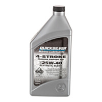 QUICKSILVER® 4-Stroke Synthetic Blend Marine Engine Oil, 25W40, 1 qt.
