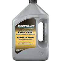 Quicksilver 2-Stroke Performance DFI Synthetic Blend Marine Engine Oil, 1 Gallon