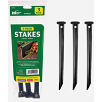 Master Mark 10 In. ABS Black Multipurpose Landscape Stakes (3-Pack)