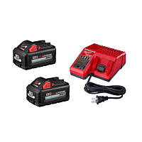 Milwaukee M18 18-Volt Lithium-Ion High Output Starter Kit with Two 6.0 Ah Battery and Charger