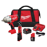 Milwaukee M18™ 1/2” Impact Wrench with Friction Ring & M12™ 3/8” Ratchet