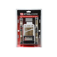 Steel Core 63-Piece HSS Titanium Drill Bit Set