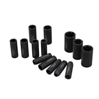 Steel Core 15Pc. 1/2'' DR. Deep Impact Socket Set, Metric