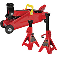 Big Red Floor Jack and 2-Ton Jack Stand Combo