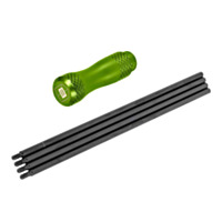 Breakthrough 4-Piece Cleaning Rod with Alum Hndl