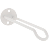 National Hardware 7 In. White Steel Wall Base Plant Hanger
