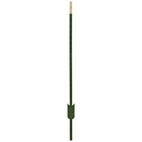 Chicago Heights Steel T-Post, 8', 1.25#, Green/White Tip