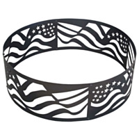 Backyard Expressions 36" Flag Design Fire Ring