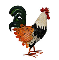 Backyard Expressions Metal Rooster, 16"
