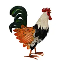 Backyard Expressions Metal Rooster, 16"