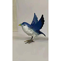 Metal Bird, Blue Bird, 4"
