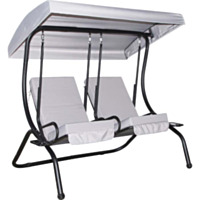 Backyard Expressions Two Person Independent Swing w/Canopy